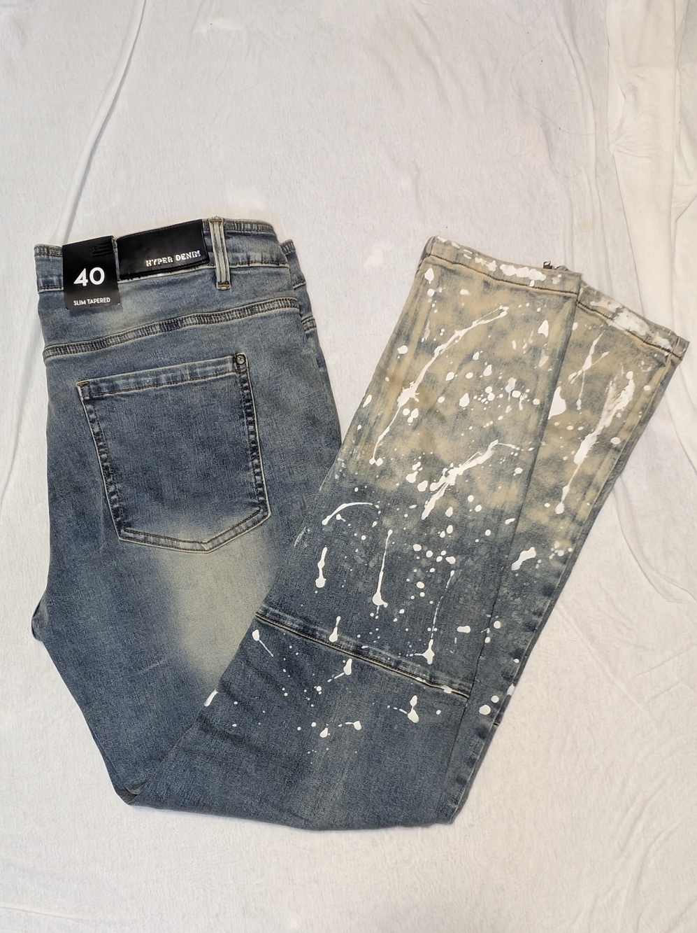 Hyper Denim Flame Blue Zipper Jeans SZ 40